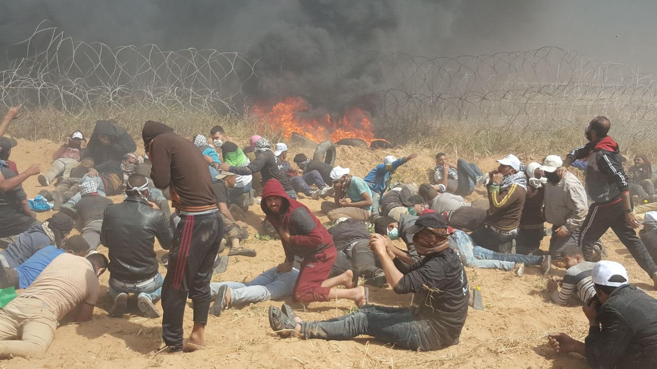 شهيد و81 إصابة برصاص الاحتلال في غزة في جمعة الكاوشوك